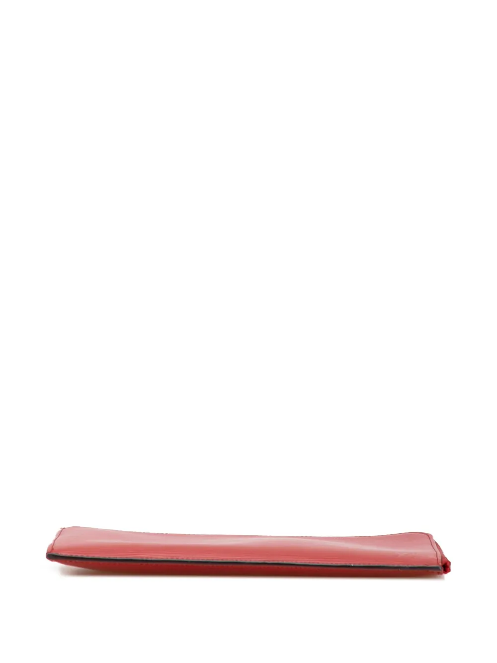Pre-owned Louis Vuitton 2015 Epi Pochette Jour Pm Clutch Bag In Red