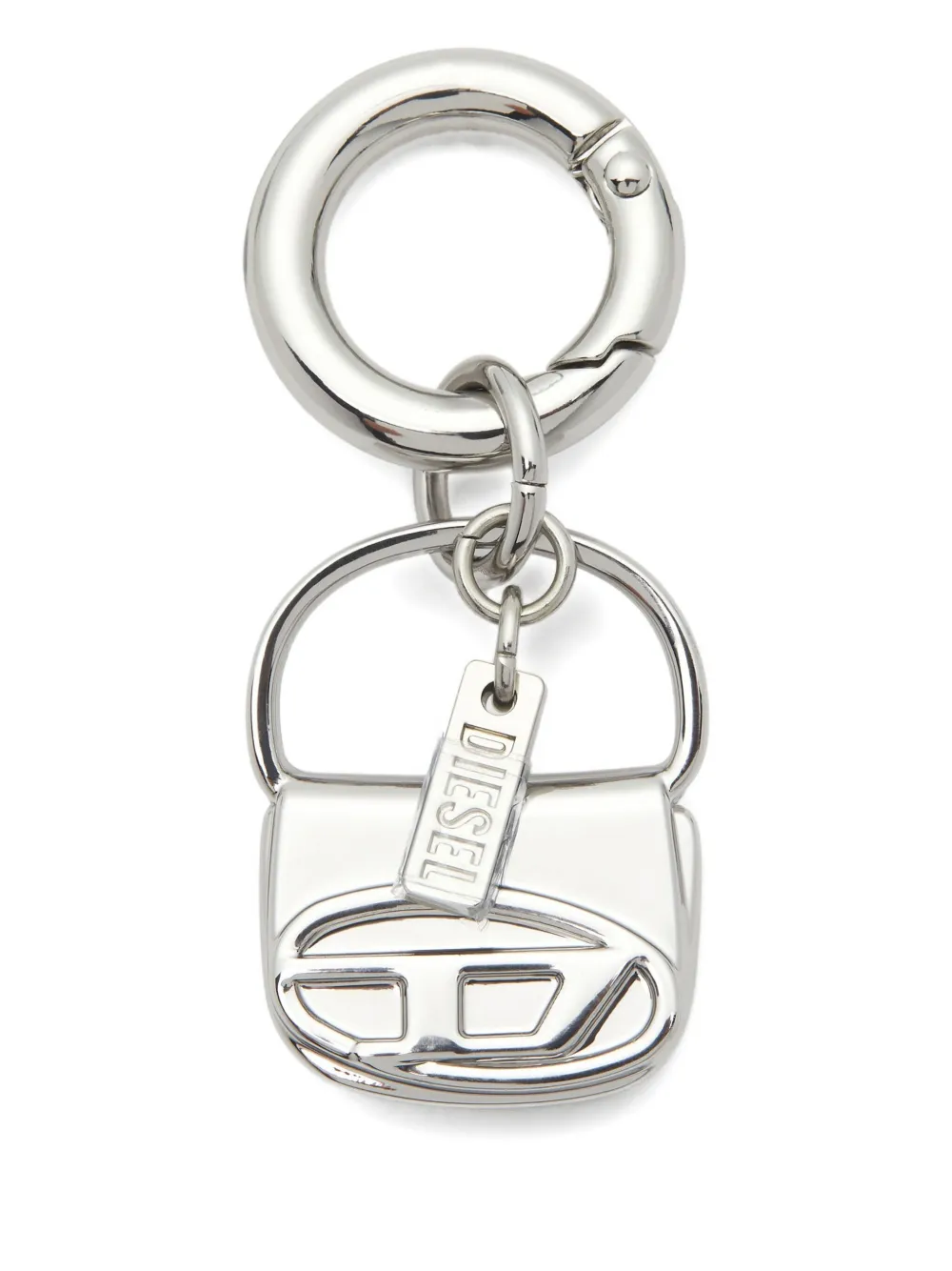 Diesel charm-1dr logo keyring - Silver