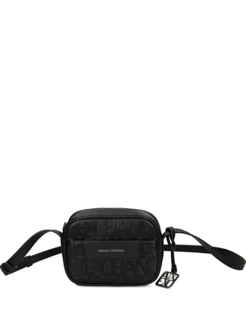 Armani Exchange embossed satchel bag