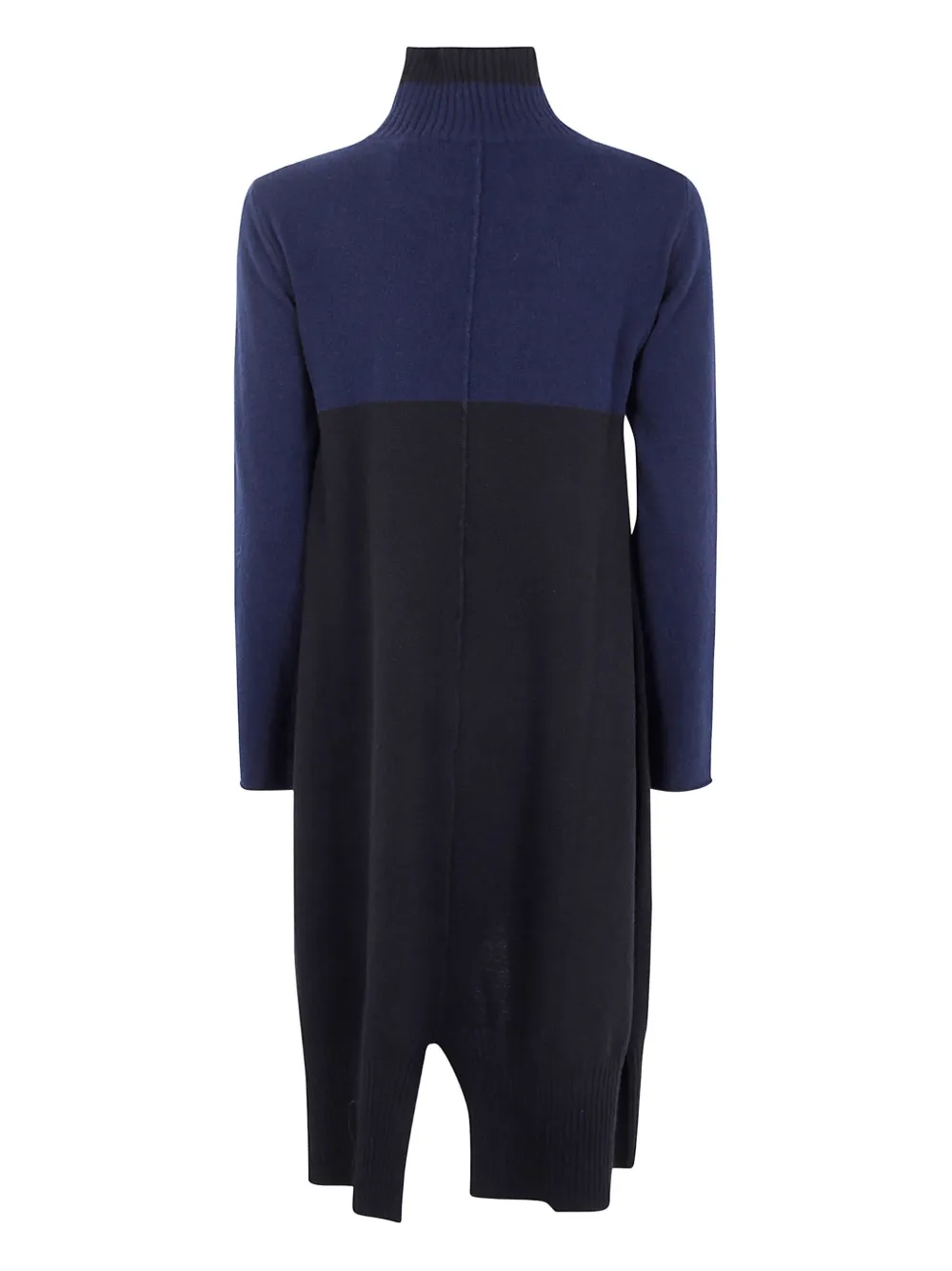 PierAntonioGaspari colourblock roll-neck mini dress - Blauw