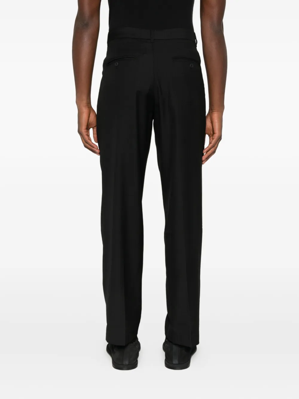 Samsoe & Samsoe Straight-leg Tailored Trousers In Black