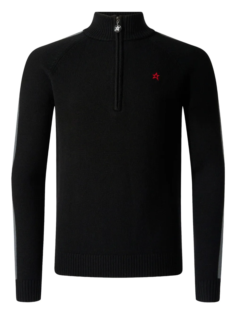 Perfect Moment ジップストライプ ニットウェア | ブラック | Image 1