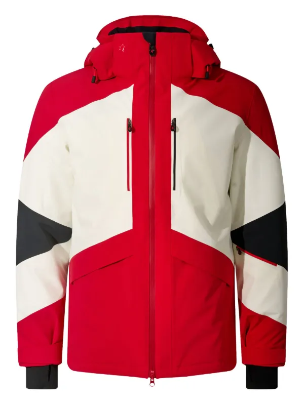 Perfect Moment Zipped-hooded Jacket in Red