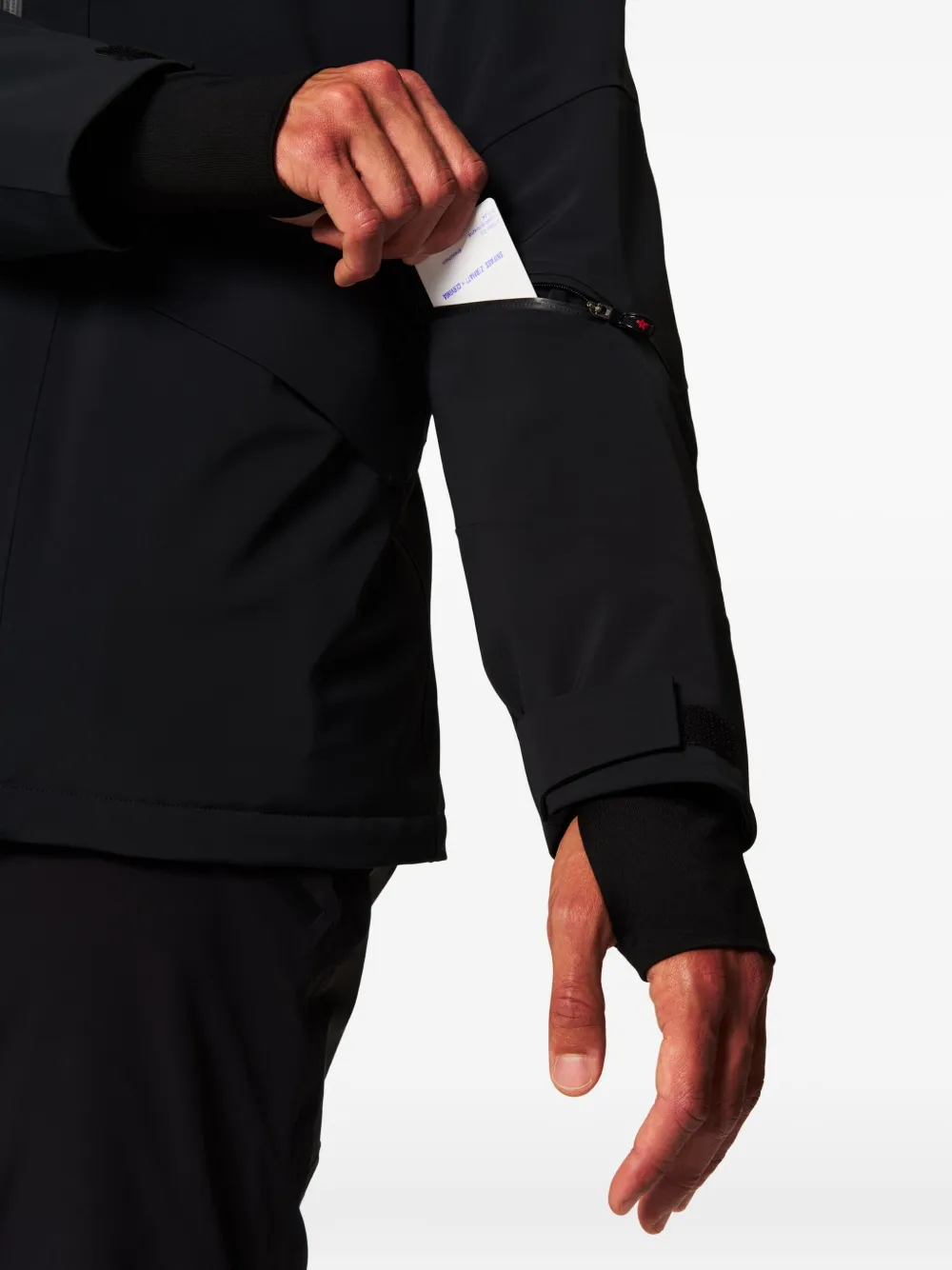 Perfect Moment Hooded-zipped Jacket In Black