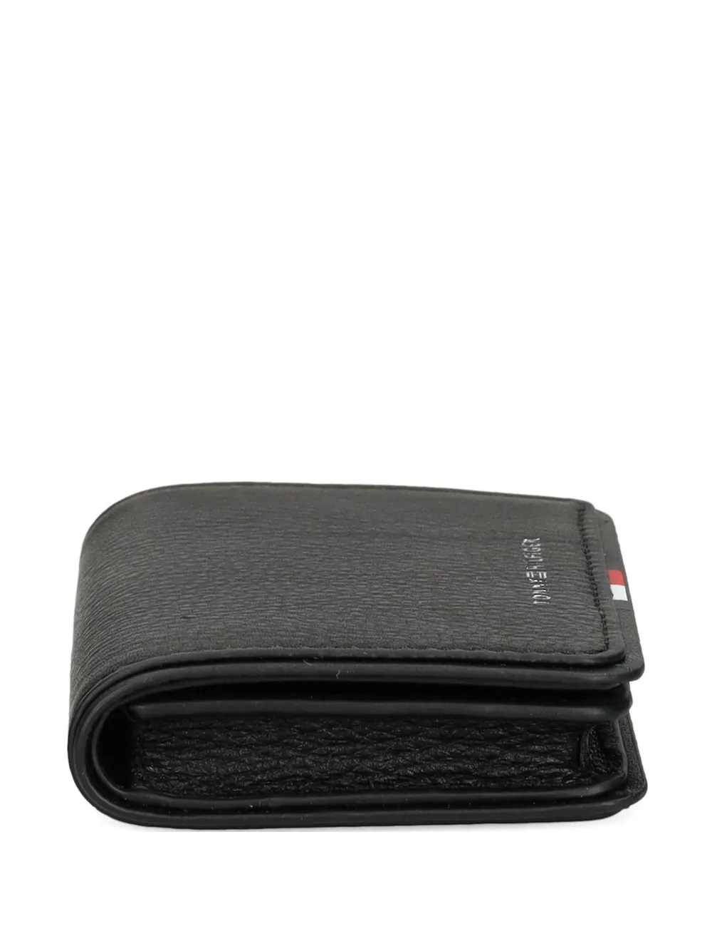 Tommy Hilfiger Textured Bi-fold Cardholder In Black