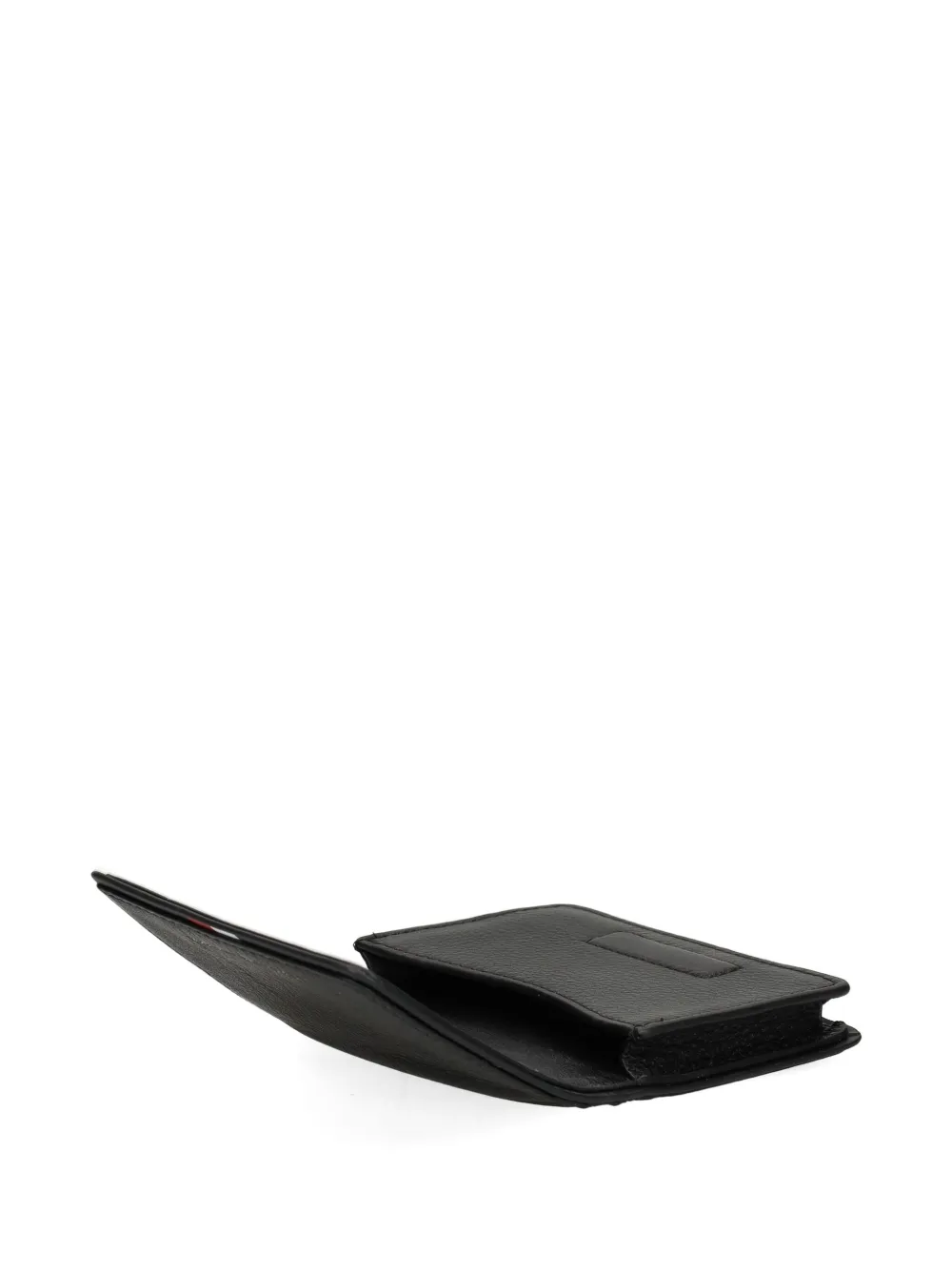 Tommy Hilfiger Textured Bi-fold Cardholder In Black