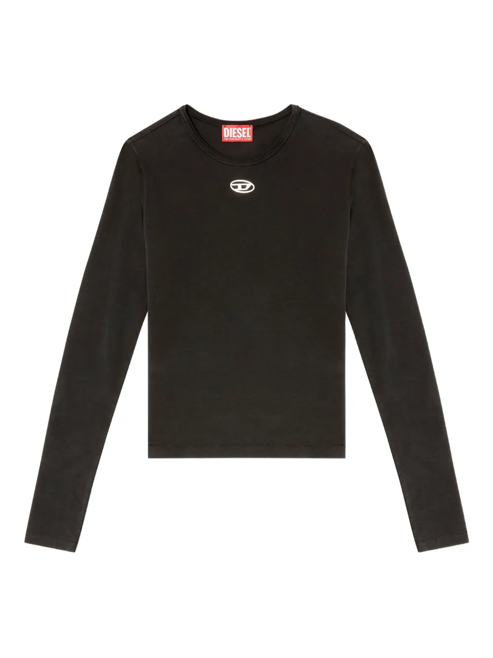 Diesel logo-detail long-sleeve T-shirt - Nero