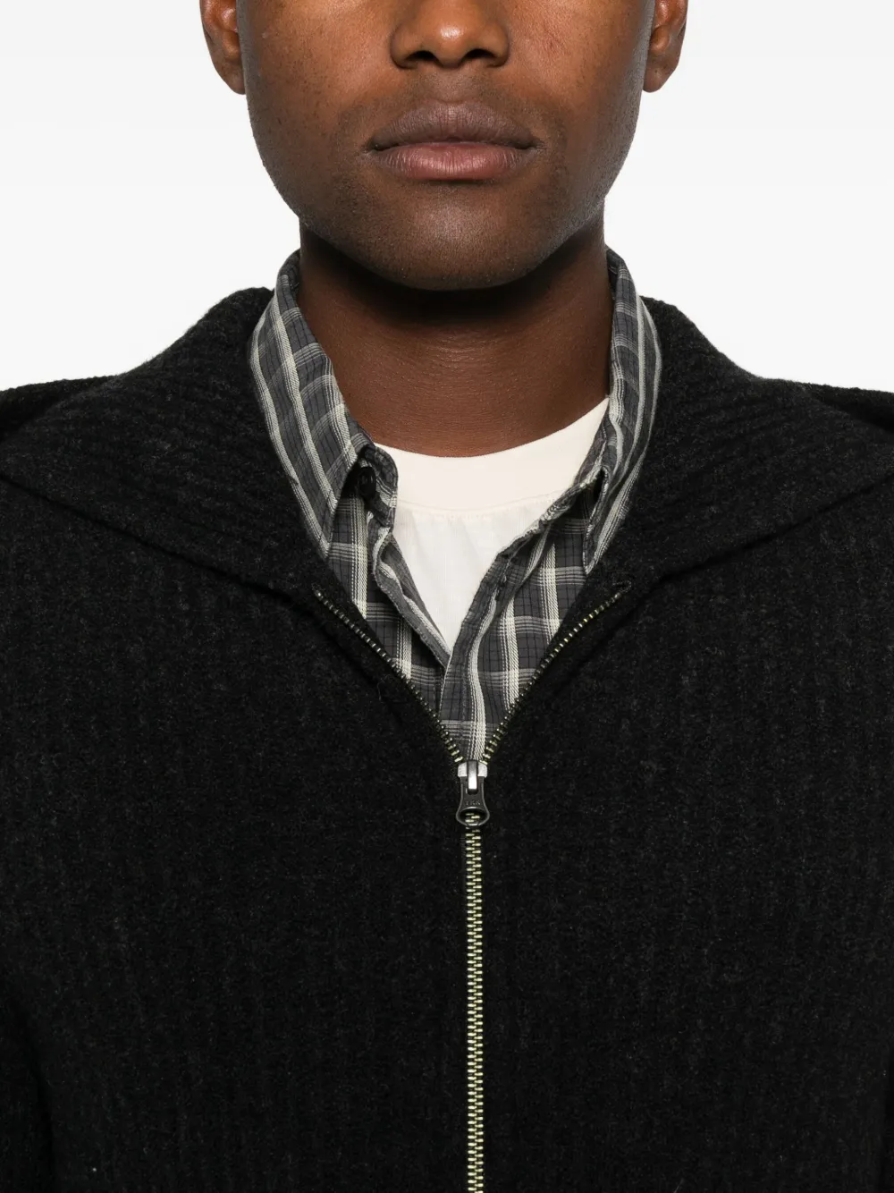 SAMSOE Hoodie met rits Zwart