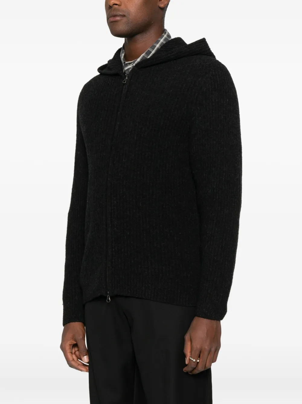 SAMSOE Hoodie met rits Zwart