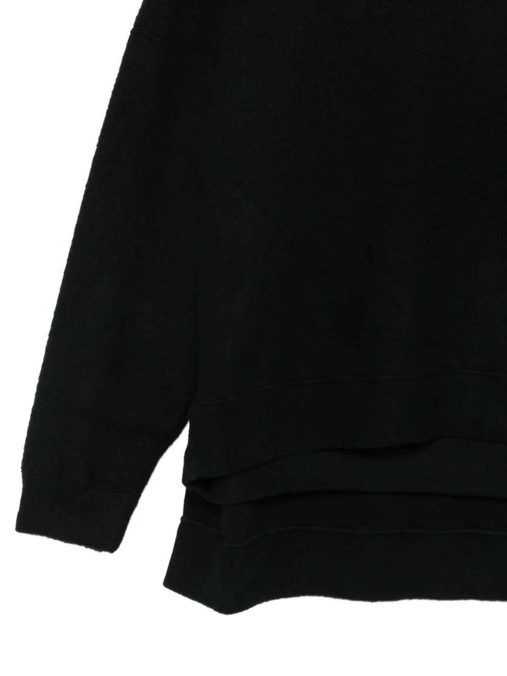 Undercover Sweater met ronde hals Zwart