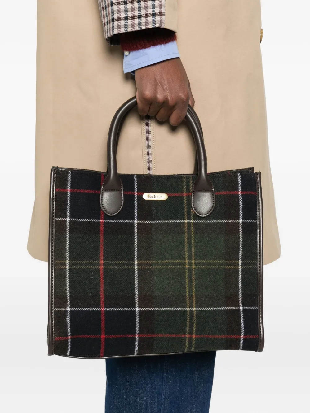 Barbour Barrhill Tote Bag In Green