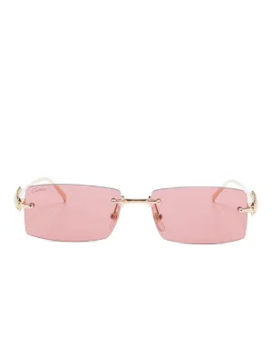 Cartier Eyewear リムレス サングラス | ゴールドトーン | FARFETCH JP