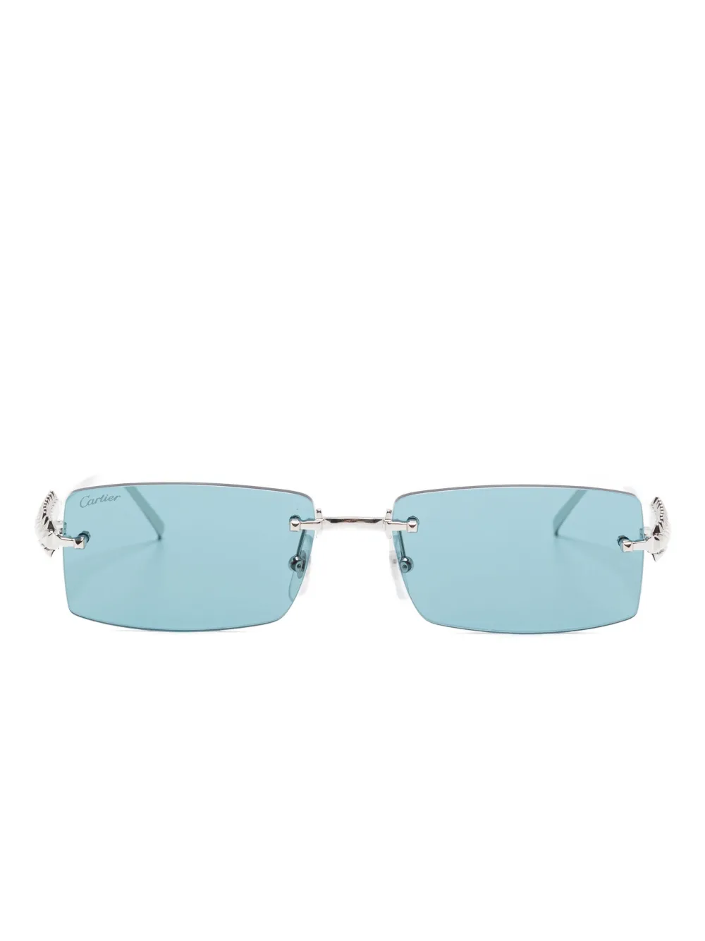Cartier Eyewear スタッズ サングラス - シルバートーン