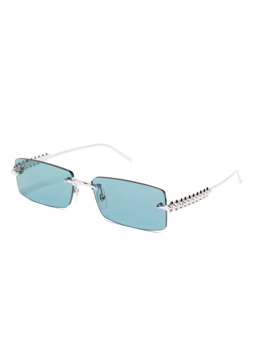 Cartier Eyewear Zonnebril met studs - Zilver
