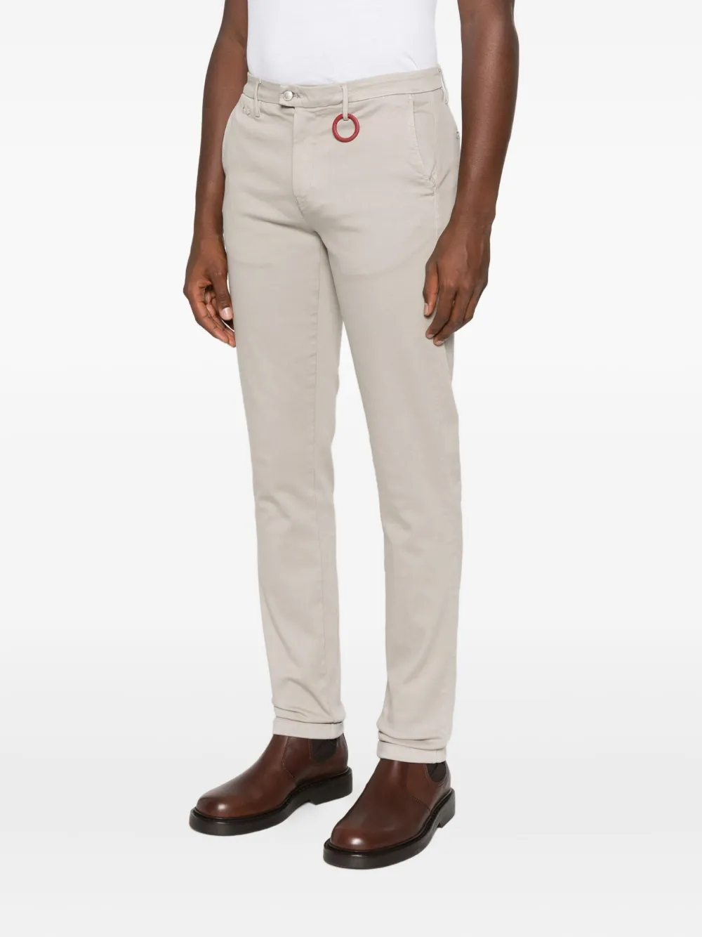 Sartoria Tramarossa Slim-fit Trousers In Neutral