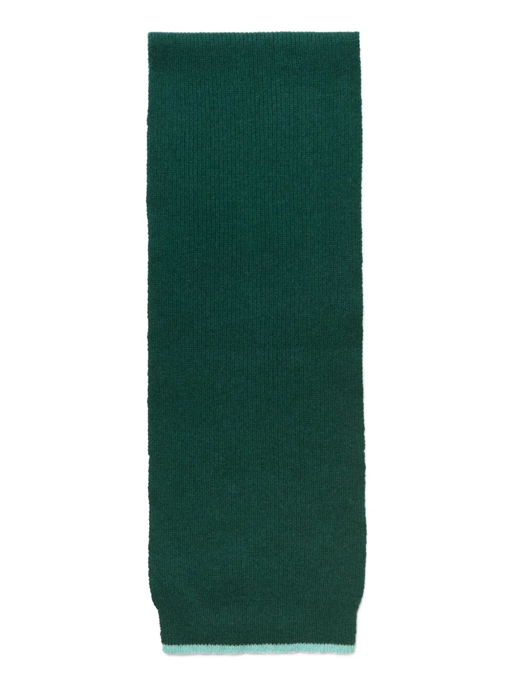 Ribbed-Trim Scarf