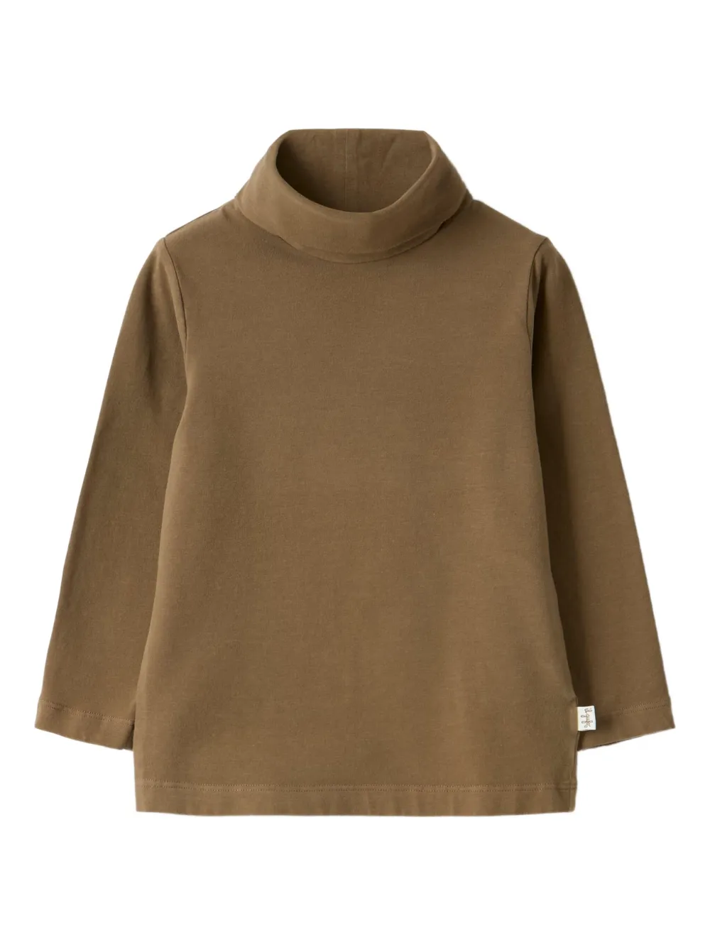 Il Gufo Top con scollo all'americana - Marrone