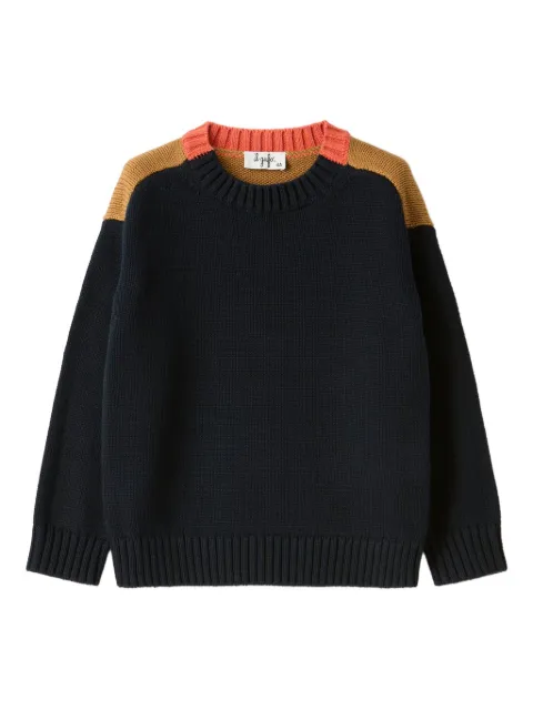 Il Gufo colourblock crew-neck sweater 