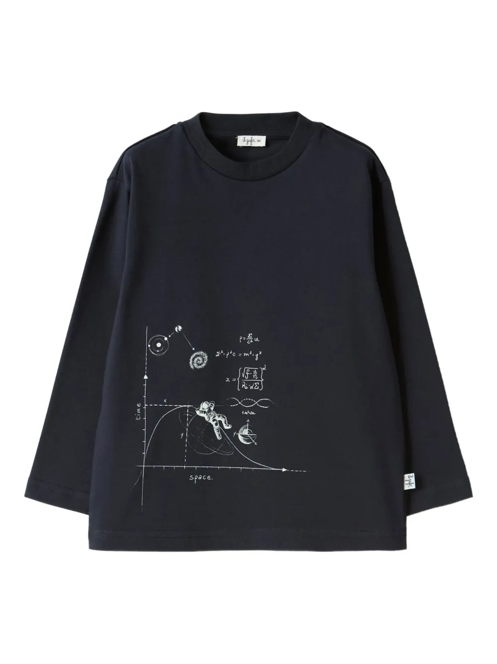 Il Gufo playera manga larga con estampado gráfico | azul | Image 1