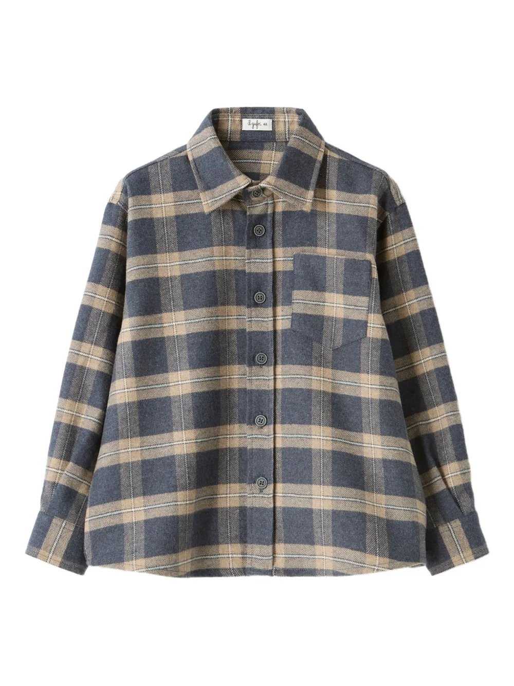 Il Gufo camisa de algodón con motivo | azul | Image 1