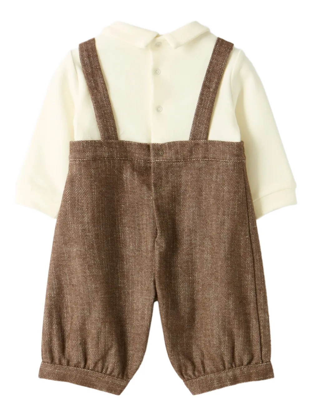 Il Gufo Romper met bretels - Beige