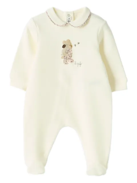 Il Gufo pijama con cuello floral