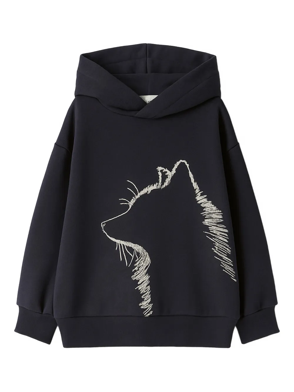 Il Gufo animal-graphic hoddie | Blue | Image 1