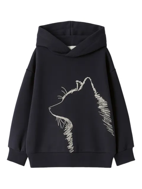Il Gufo hoodie con gráfico de animal