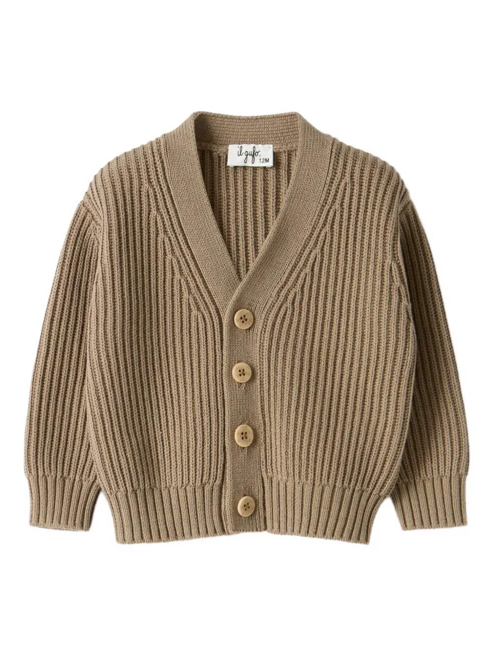 Il Gufo cotton cardigan | Brown | Image 1