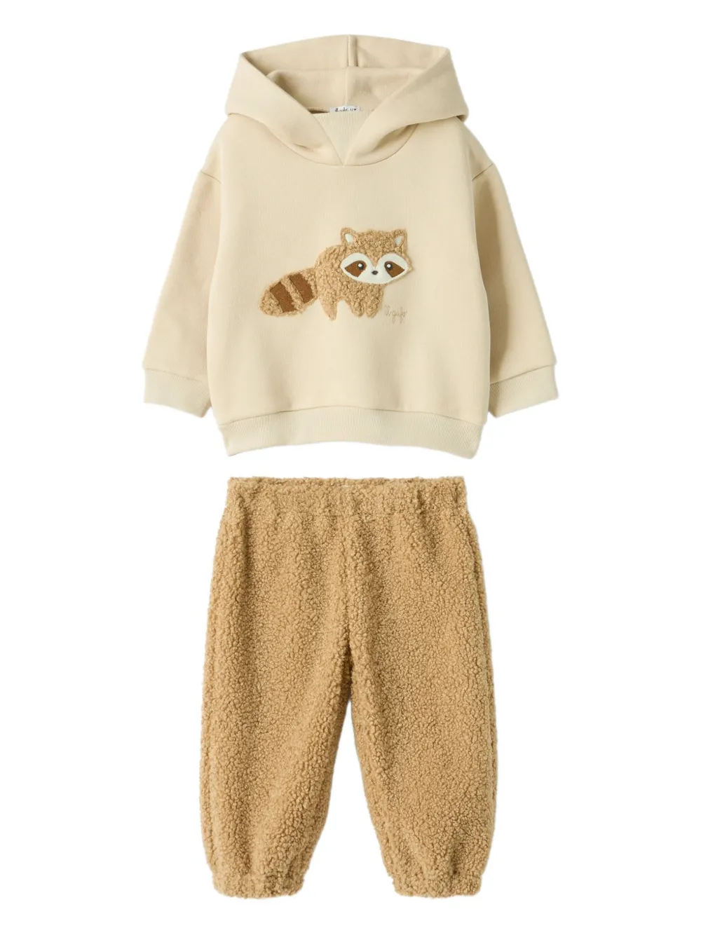 Il Gufo raccoon hooded tracksuit | Neutrals | Image 1