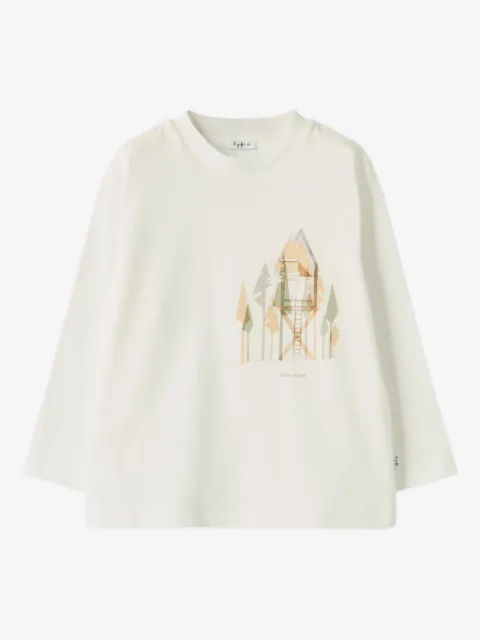 Il Gufo graphic long-sleeve top