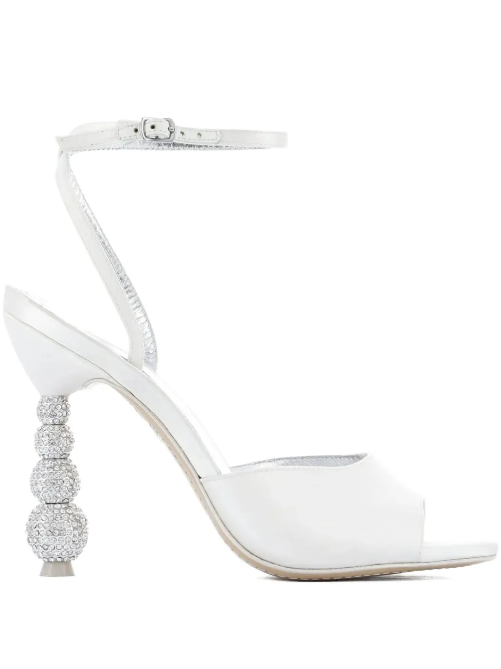 Sophia Webster 100mm Natalia crystal sandals Wit