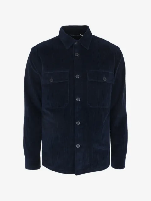 120% Lino sobrecamisa con bolsillo