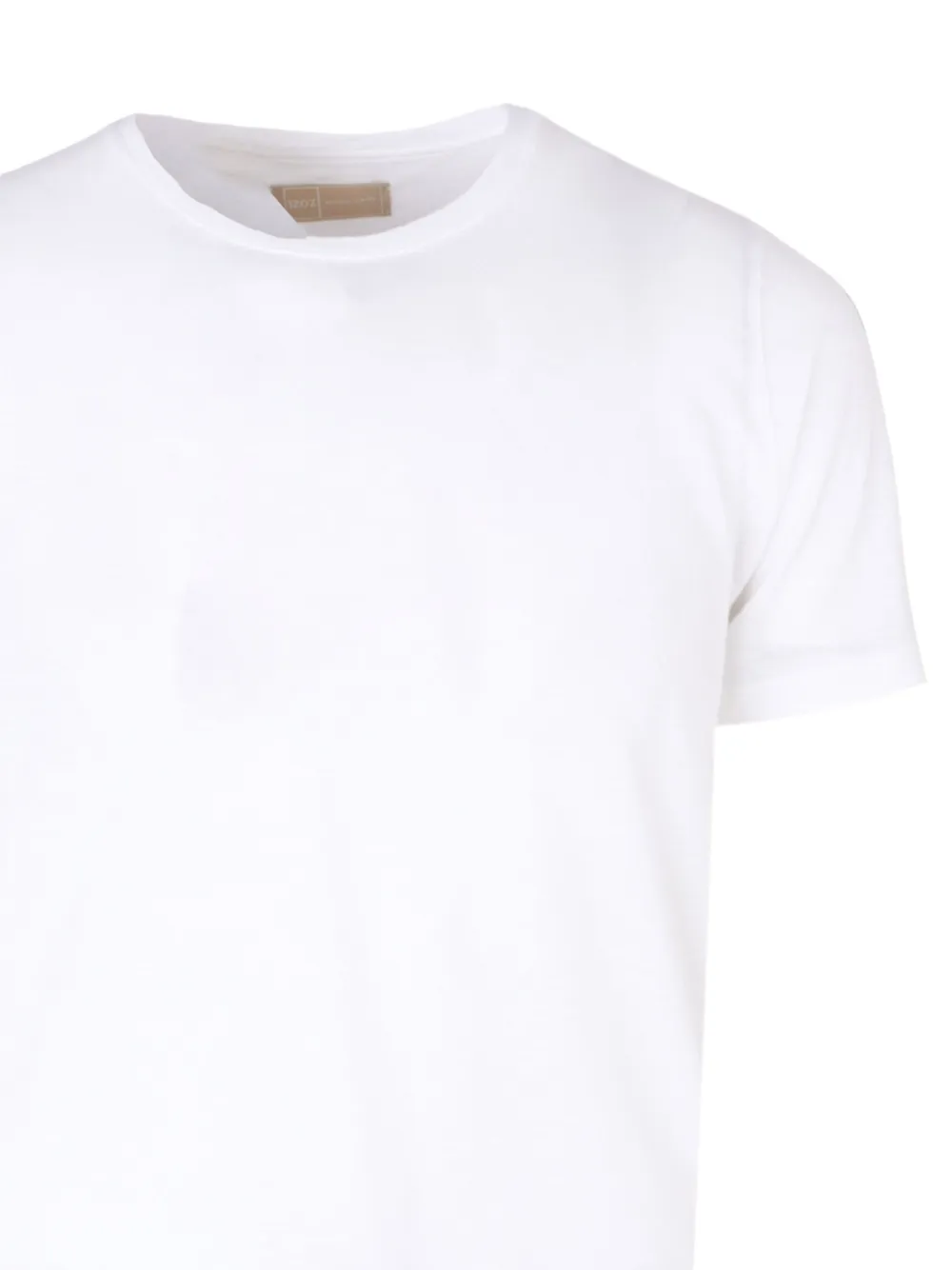 120% Lino Short-sleeve T-shirt In White