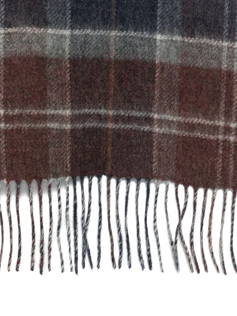 Barbour Sjaal met franje Blauw