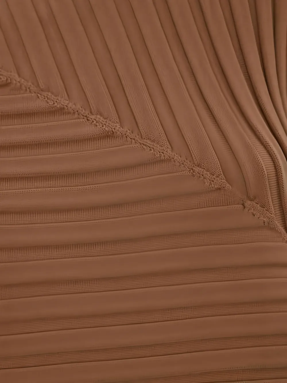 Liviana Conti Pleated T-shirt In Brown