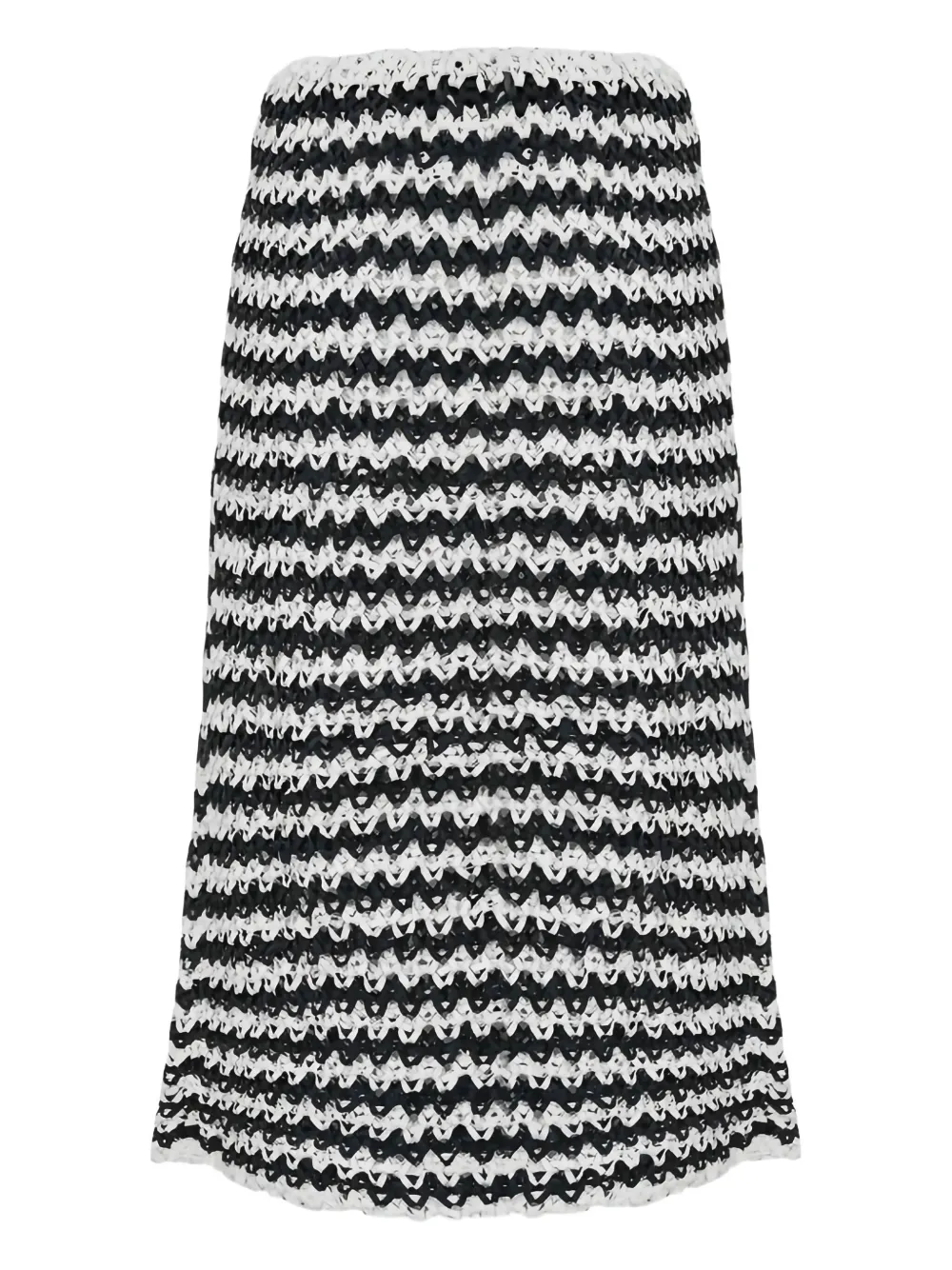 Liviana Conti Rok met franjes - Zwart