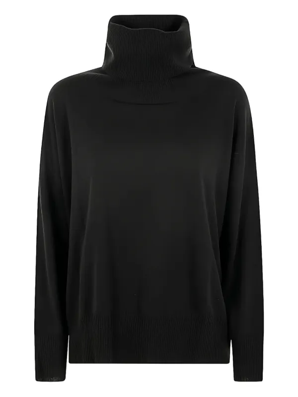 LIVIANA CONTI ブラック シルク混 タートルネック 40 Liviana Conti タートルネック セーター | ブラック | FARFETCH JP