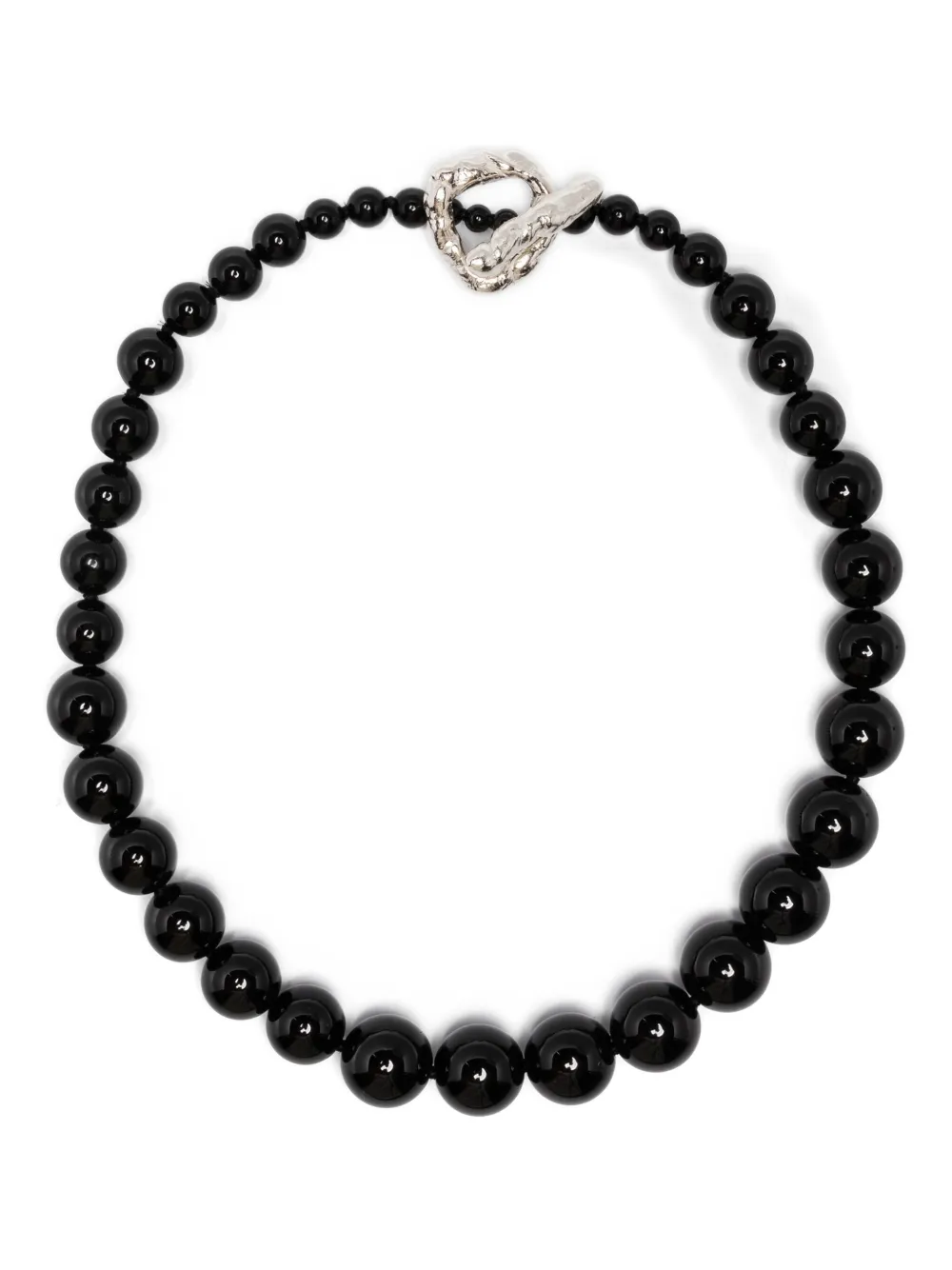 Completedworks Knee-deep In A Bog In North Yorkshire Necklace In Black