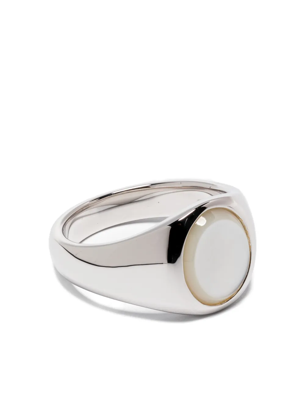 Tom Wood Kim Mother-of-pearl Ring In Silver