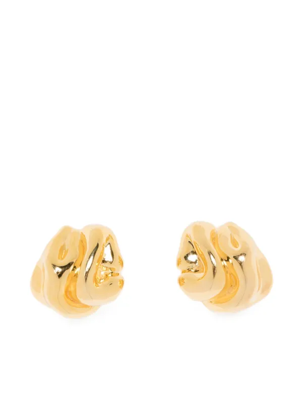 Completedworks Knoll Knotted Earrings in Gold