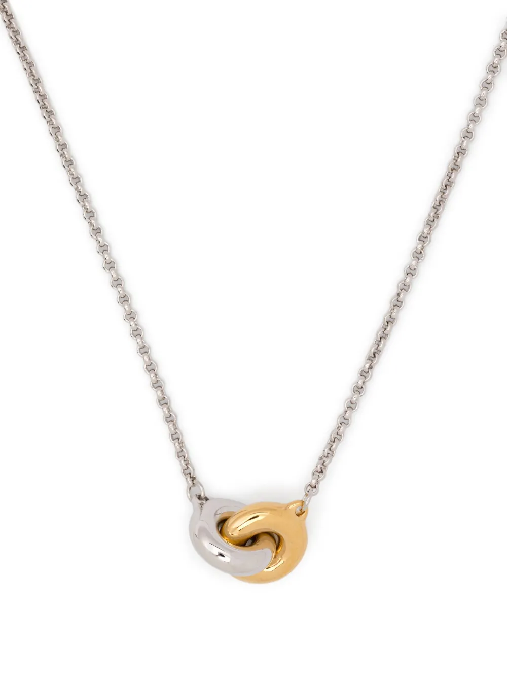 Tom Wood Sphere Double-pendant Necklace In Gold