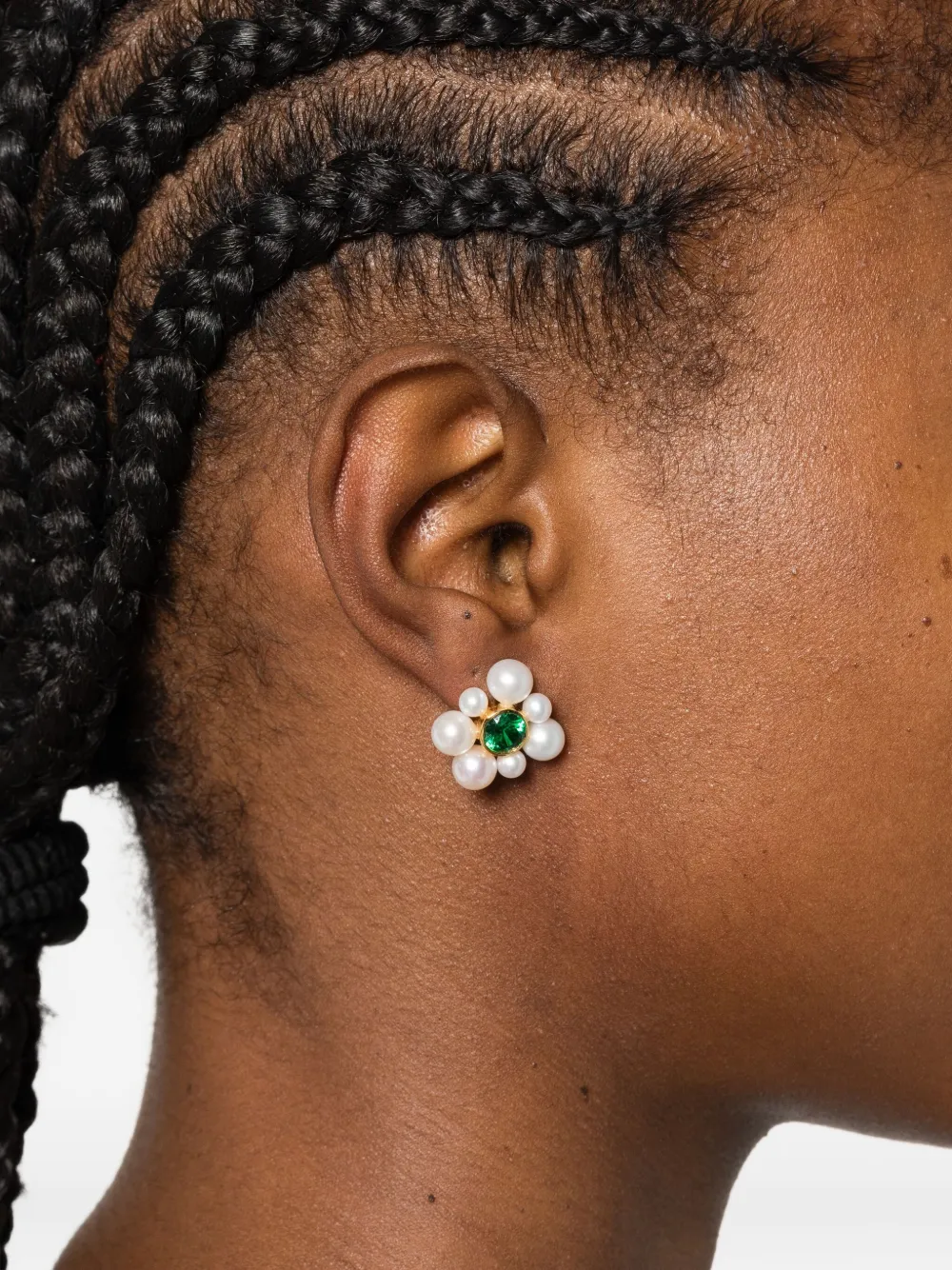 Completedworks Not Brainwashed (yet) Flower Earrings In Gold