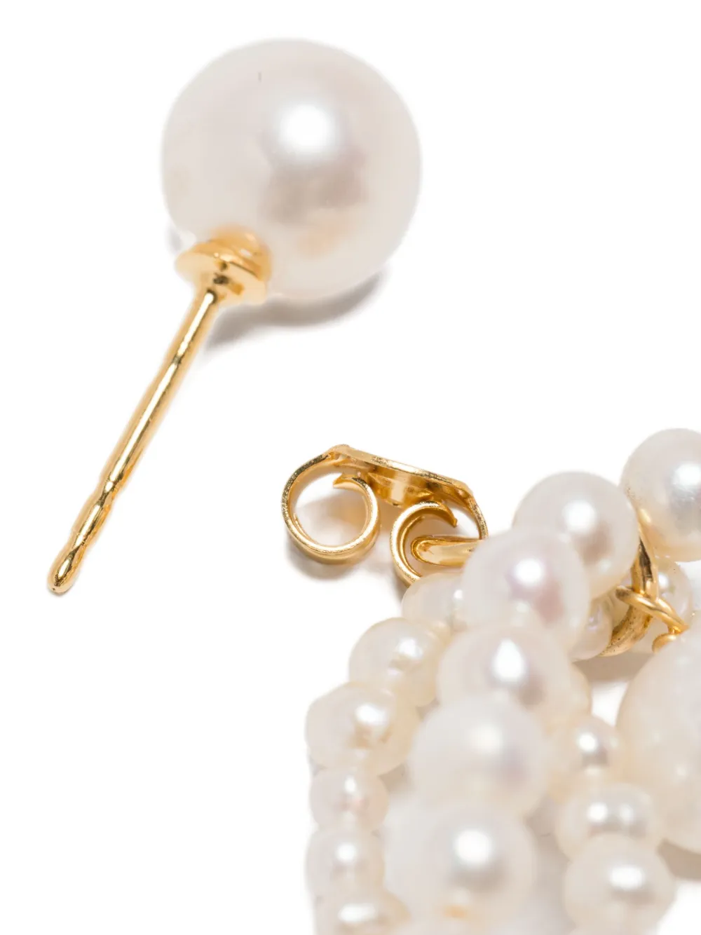 Completedworks Pearl Drop Earrings In Gold