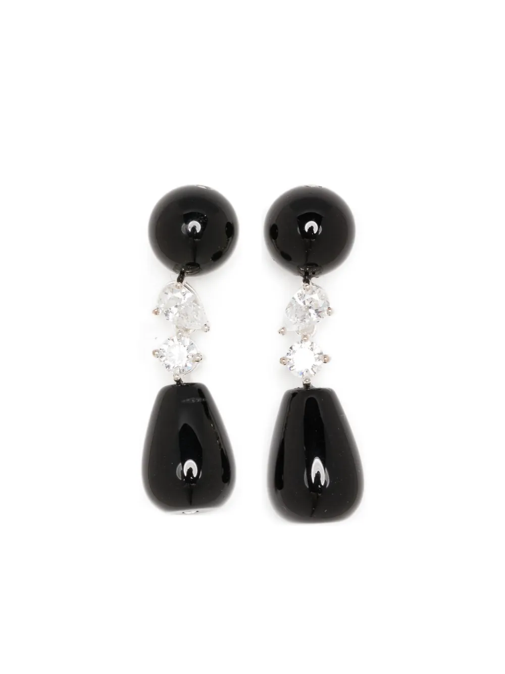 Completedworks Tarn drop earrings - Nero