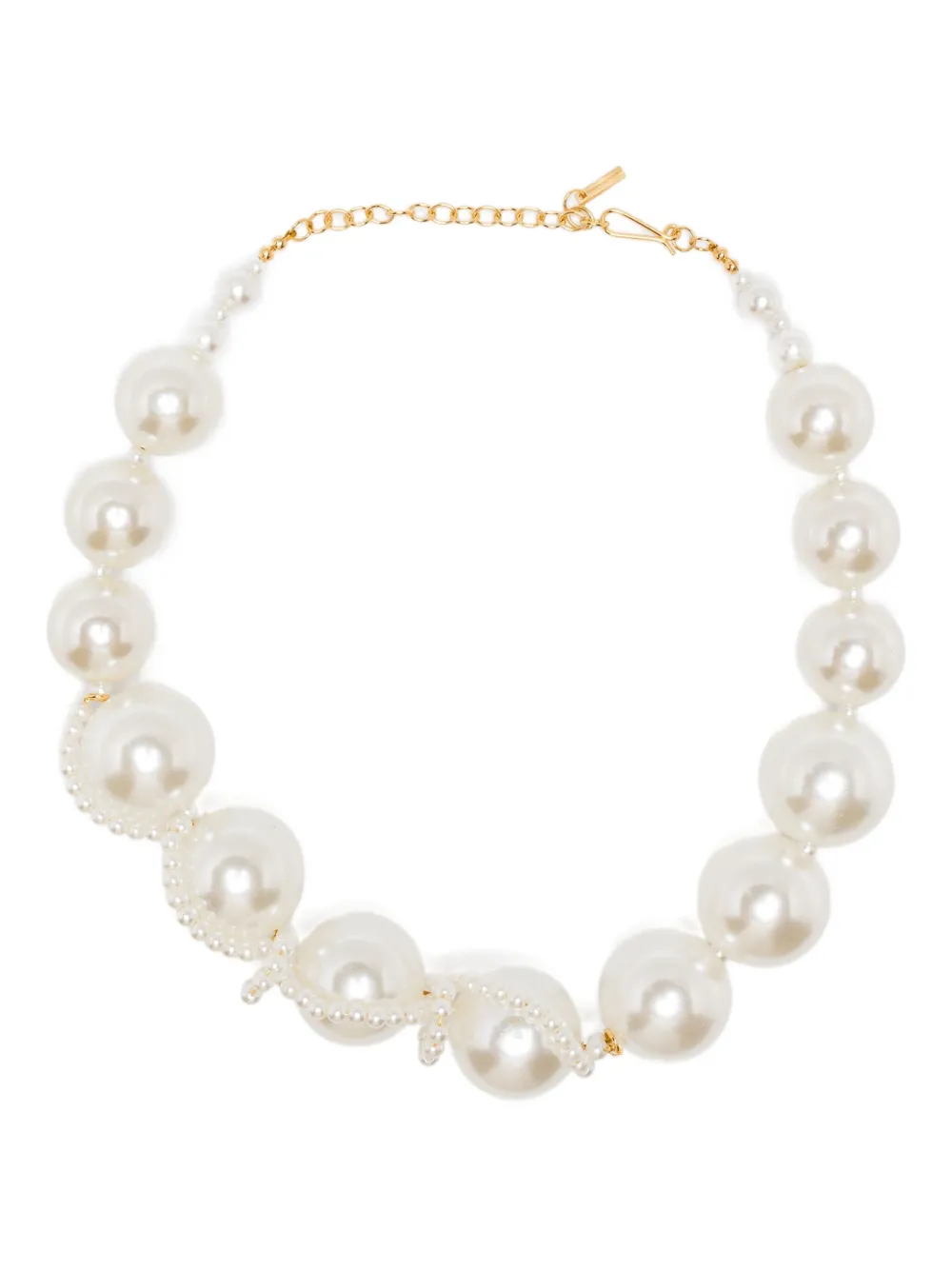 Completedworks Pearl Necklace In Brown