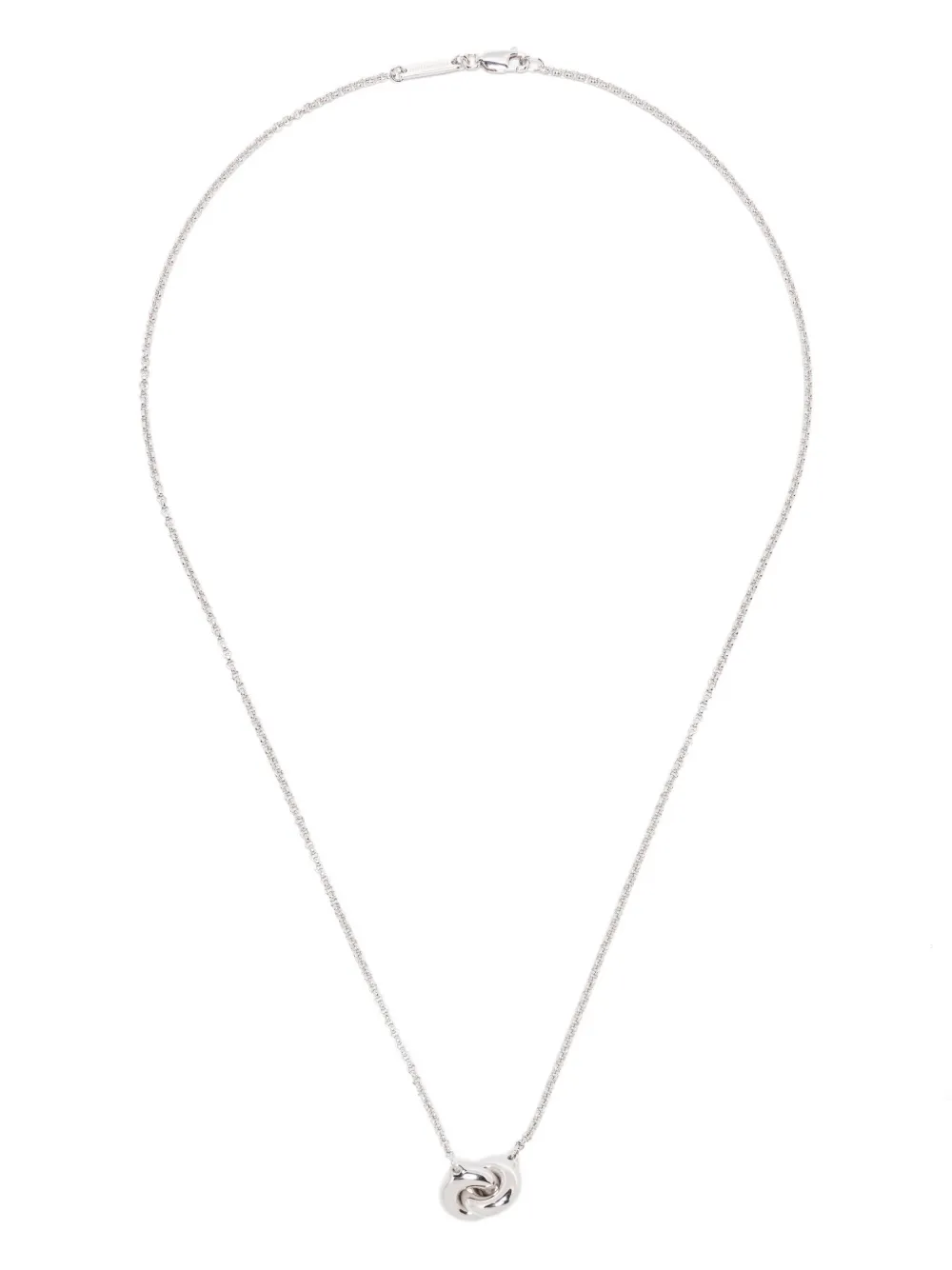 Tom Wood Sphere Double-pendant Necklace In Silver