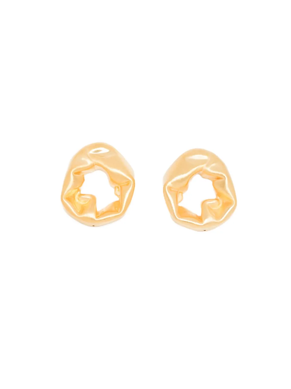 Completedworks Scrunch Earrings In Gold