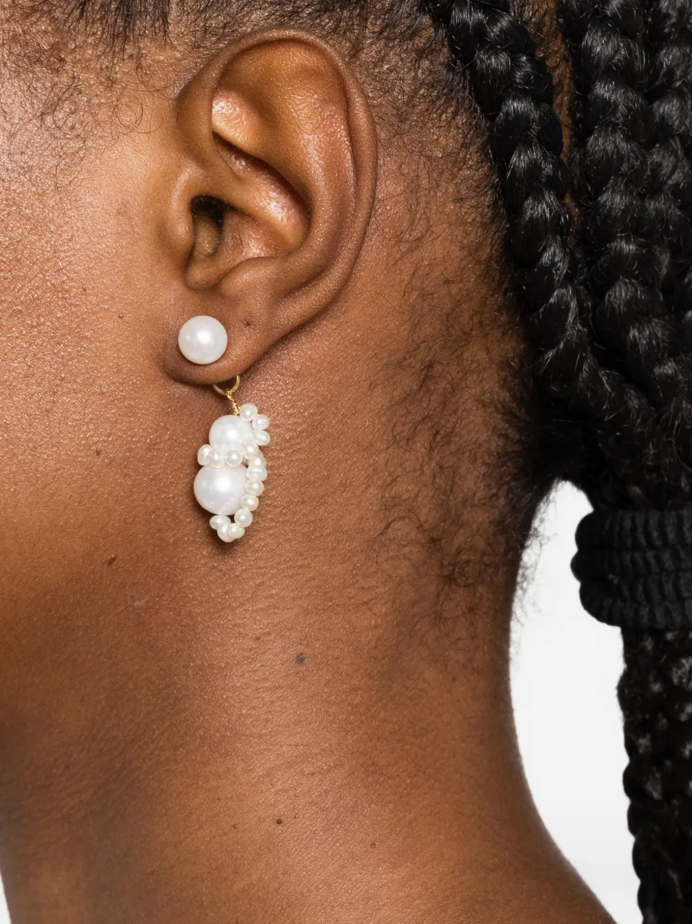 Completedworks Pearl Earrings In Gold