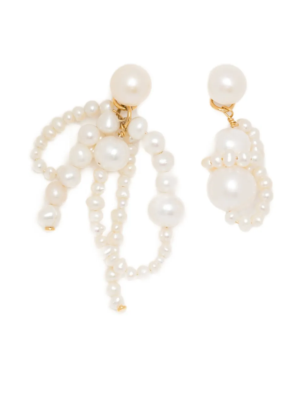 Completedworks Pearl Earrings In Gold